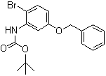 结构式 CAS# 119879-92-4, N-[2-溴-5-(苯甲氧基)苯基]氨基甲酸叔丁酯