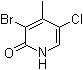 3-Bromo-5-chloro-4-methyl-2(1H)-pyridinone molecular structure (CAS 1199773-45-9)
