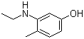structure of CAS# 120-37-6, 3-Ethylamino-4-methylphenol;2-Ethylamino-4-hydroxytoluene; 4-Methyl-3-ethylaminophenol