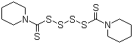 structure of CAS# 120-54-7, Bis(pentamethylene)thiuram tetrasulfide ;1,1'-(Tetrathiodicarbonothioyl)-bis-piperidine