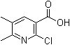结构式 CAS# 120003-75-0, 2-氯-5,6-二甲基烟酸