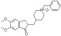 结构式 CAS# 120013-84-5, 2,3-二氢-5,6-二甲氧基-2-[[1-(苯基甲基)-4-哌啶基]甲基]-1H-茚-1-酮 N-氧化物