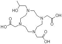 10-(2-Hydroxypropyl)-1,4,7,10-tetraazacyclododecane-1,4,7-triacetic acid molecular structure (CAS 120041-08-9)
