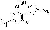 结构式 CAS# 120068-79-3, 5-氨基-3-氰基-1-(2,6-二氯-4-三氟甲基苯基)吡唑