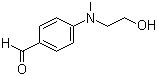 4-(N-甲基-N-羟乙基)氨基苯甲醛分子结构 (CAS 1201-91-8)