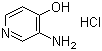 结构式 CAS# 120256-13-5, 3-氨基-4-羟基吡啶盐酸盐
