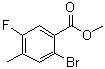 structure of CAS# 1204304-98-2, 2-Bromo-5-fluoro-4-methylbenzoic acid methyl ester