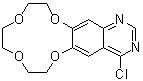 structure of CAS# 1204313-58-5, 4-Chloro-7,8,10,11,13,14-hexahydro-[1,4,7,10]tetraoxacyclododecino[2,3-g]quinazoline