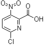 structure of CAS# 1204400-58-7, 6-Chloro-3-nitro-2-pyridinecarboxylic acid