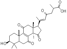 Ganoderenic acid H molecular structure (CAS 120462-48-8)