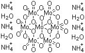 Ammonium molybdate tetrahydrate molecular structure (CAS 12054-85-2)