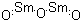 Samarium oxide molecular structure (CAS 12060-58-1)