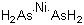 Nickel diarsenide molecular structure (CAS 12068-61-0)