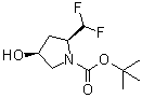 结构式 CAS# 1207852-93-4, (2S,4S)-2-(二氟甲基)-4-羟基-1-吡咯烷羧酸叔丁酯