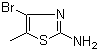 structure of CAS# 1209167-05-4, 4-Bromo-5-methyl-2-thiazolamine