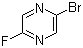 2-溴-5-氟吡嗪分子结构 (CAS 1209459-10-8)