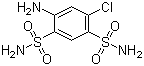 5-氯-2,4-二磺酰胺基苯胺分子结构 (CAS 121-30-2)