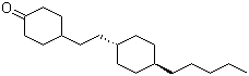 structure of CAS# 121040-08-2, trans-4-[2-(4-Pentylcyclohexyl)ethyl]cyclohexanone