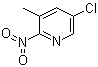 structure of CAS# 1211532-85-2, 5-Chloro-3-methyl-2-nitropyridine