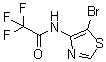 结构式 CAS# 1211593-45-1, N-(5-溴-4-噻唑基)-2,2,2-三氟乙酰胺
