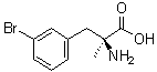结构式 CAS# 1212117-73-1, 3-溴-alpha-甲基-L-苯丙氨酸