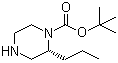 结构式 CAS# 1212252-88-4, (2R)-2-丙基-1-哌嗪甲酸叔丁酯