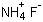Ammonium fluoride molecular structure (CAS 12125-01-8)