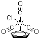 Tricarbonylchloro(cyclopentadienyl)tungsten molecular structure (CAS 12128-24-4)