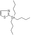结构式 CAS# 121359-48-6, 2-(三丁基锡烷基)噻唑