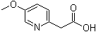 结构式 CAS# 1214332-39-4, 5-甲氧基-2-吡啶乙酸