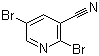 structure of CAS# 1214340-41-6, 2,5-Dibromo-3-pyridinecarbonitrile