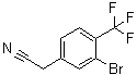 structure of CAS# 1214372-42-5, 3-Bromo-4-(trifluoromethyl)benzeneacetonitrile