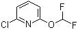 结构式 CAS# 1214377-45-3, 2-氯-6-(二氟甲氧基)吡啶