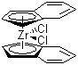 structure of CAS# 12148-49-1, Dichlorobis(indenyl)zirconium;Bis(indenyl)zirconium dichloride; Dichlorodiindenylzirconium