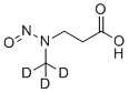 结构式 CAS# 1215691-18-1, N-亚硝基-N-(甲基-d3)-3-氨基丙酸