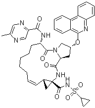 结构式 CAS# 1216941-48-8, Paritaprevir