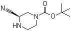 结构式 CAS# 1217791-74-6, (3R)-3-氰基-1-哌嗪甲酸叔丁酯