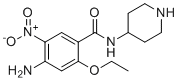structure of CAS# 121873-04-9, Cinitapride Impurity 1 HCl;4-Amino-2-ethoxy-5-nitro-N-(4-piperidinyl)benzamide