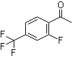 structure of CAS# 122023-29-4, 2'-Fluoro-4'-(trifluoromethyl)acetophenone;1-(2-Fluoro-4-trifluoromethylphenyl)ethanone