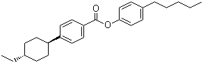 4-Pentylphenyl 4'-trans-ethylcyclohexylbenzoate molecular structure (CAS 122230-64-2)