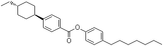 4-Heptylphenyl 4-(trans-4-ethylcyclohexyl)benzoate molecular structure (CAS 122230-65-3)