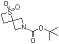 structure of CAS# 1223573-25-8, 1-Thia-6-azaspiro[3.3]heptane-6-carboxylic acid tert-butyl 1,1-dioxide