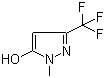 structure of CAS# 122431-37-2, 1-Methyl-3-(trifluoromethyl)-1H-pyrazol-5-ol;5-Hydroxy-1-methyl-3-trifluoromethyl-1H-pyrazole