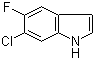 structure of CAS# 122509-72-2, 6-Chloro-5-fluoroindole