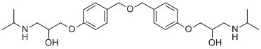 structure of CAS# 1225195-71-0, Bisoprolol EP Impurity D;1-[4-[[4-[2-hydroxy-3-(propan-2-ylamino)propoxy]phenyl]methoxymethyl]phenoxy]-3-(propan-2-ylamino)propan-2-ol