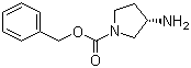 structure of CAS# 122536-73-6, (R)-1-Cbz-3-aminopyrrolidine