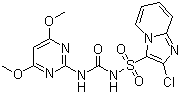 structure of CAS# 122548-33-8, Imazosulfuron;2-Chloro-N-(((4,6-dimethoxy-2-pyrimidinyl)amino)carbonyl)imidazo[1,2-a]pyridine-3-sulfonamide