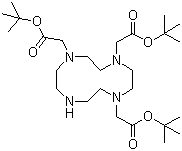 结构式 CAS# 122555-91-3, 1,4,7,10-四氮杂环十二烷-1,4,7-三乙酸三叔丁酯
