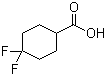 4,4-Difluorocyclohexanecarboxylic acid molecular structure (CAS 122665-97-8)