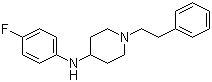 结构式 CAS# 122861-41-0, 4-对氟苯基氨基-1-苯乙基哌啶